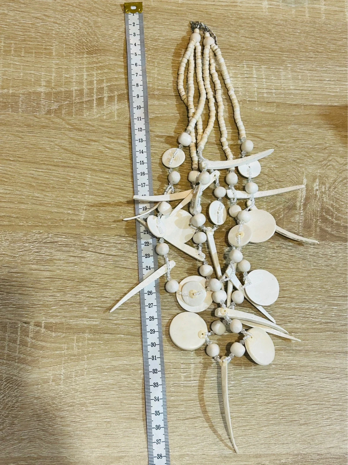 Colar de 3 fileiras de fantasia boêmia étnica tribal – photo 6